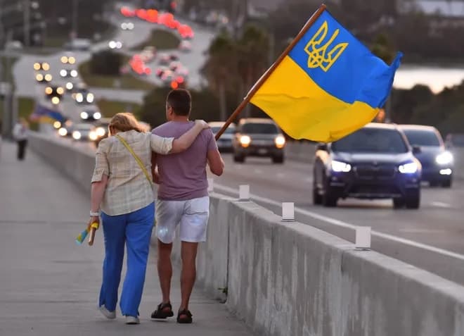 Community event supporting Ukrainian refugees in Florida